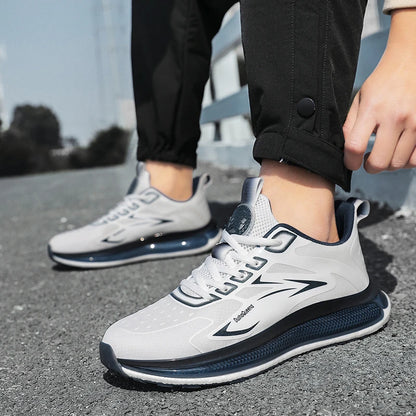 Outdoor Sneakers Couple Breathable Anti Slip Cushioning Road Running Shoes Men Jogging Sport Shoes Lightweight Mens Casual Shoes
