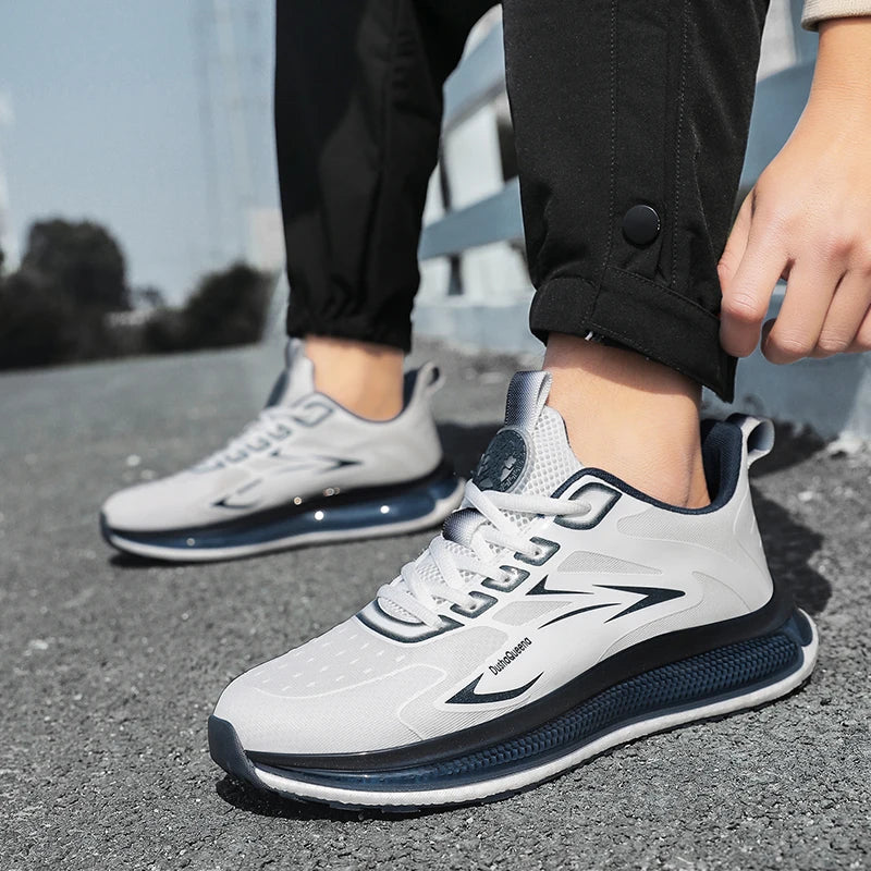 Outdoor Sneakers Couple Breathable Anti Slip Cushioning Road Running Shoes Men Jogging Sport Shoes Lightweight Mens Casual Shoes