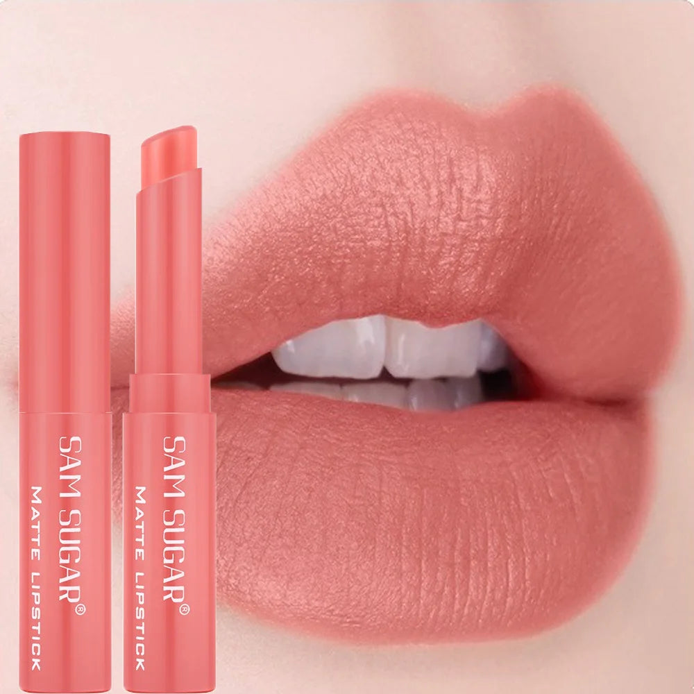 Nude Matte Lip Gloss 6 Colors Long-lasting Velvet Lipstick Waterproof Non-fade Non-stick Cup Lipsticks Women Makeup...
