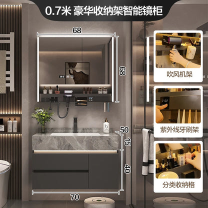 Simple Luxury Bathroom Cabinets Washbasin Vintage Toilet Drawer Bathroom Cabinets Storage Mirrors Mobili Per La Casa Furniture - Kimlud
