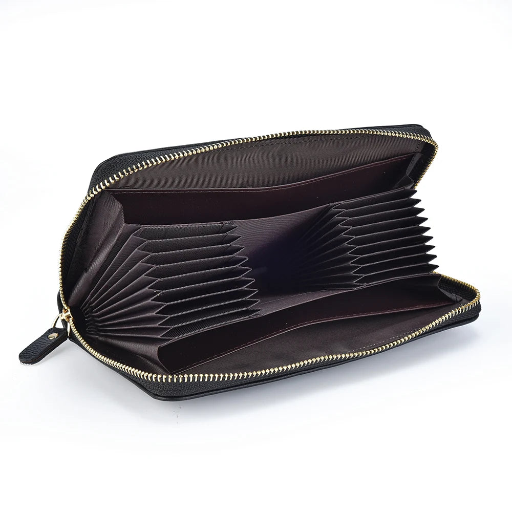 Men Wallets Long Style High Quality Card Holder Male Purse Zipper Large Capacity Brand PU Leather Wallet For Men