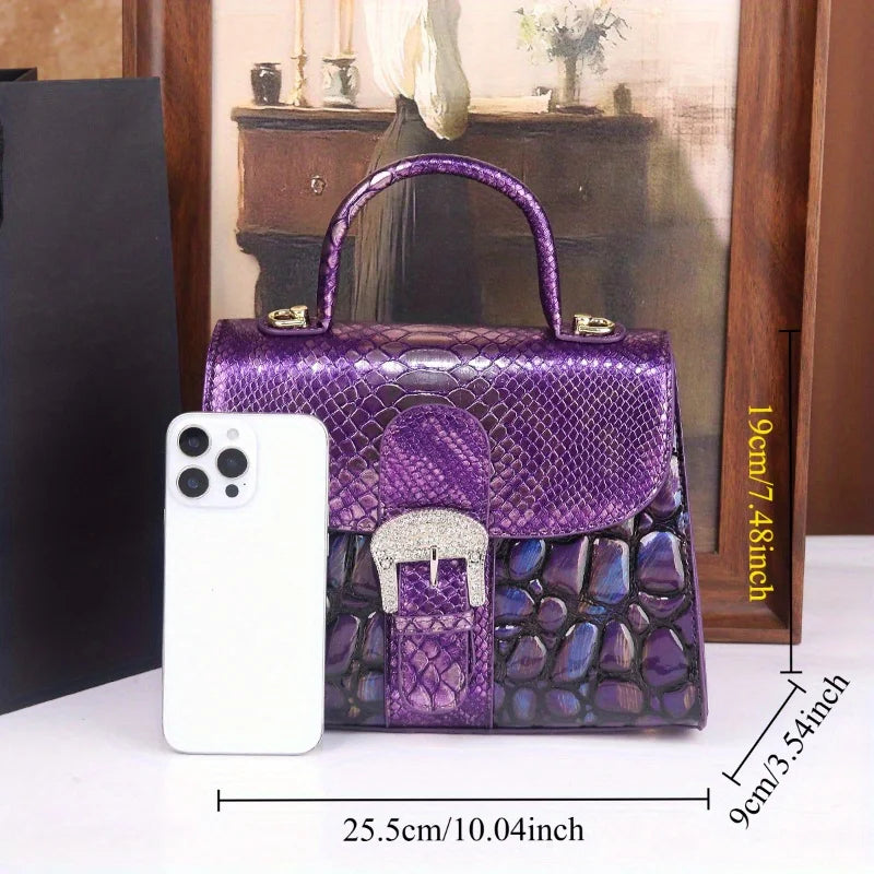 Stone-patterned handbag 2025 new style fashionable and elegant single-shoulder crossbody bag | Kimlud Premium Bag