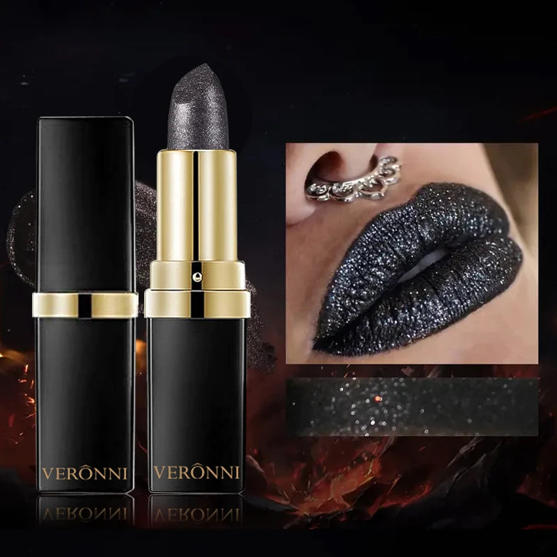 Glitter Lipstick,Sparkling Lip Gloss Lip Balm,Starry Shimmer,Moisturizing Lip Balm,Long-Lasting Lip Makeup Music Festival