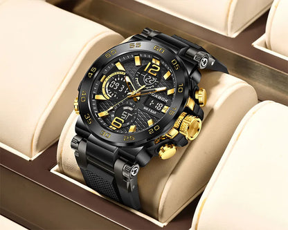 LIGE Men Digital Watch  Military Sports Swimming Watches Fashion Waterproof Dual  display  Wristwatch Mens Relogios Masculino