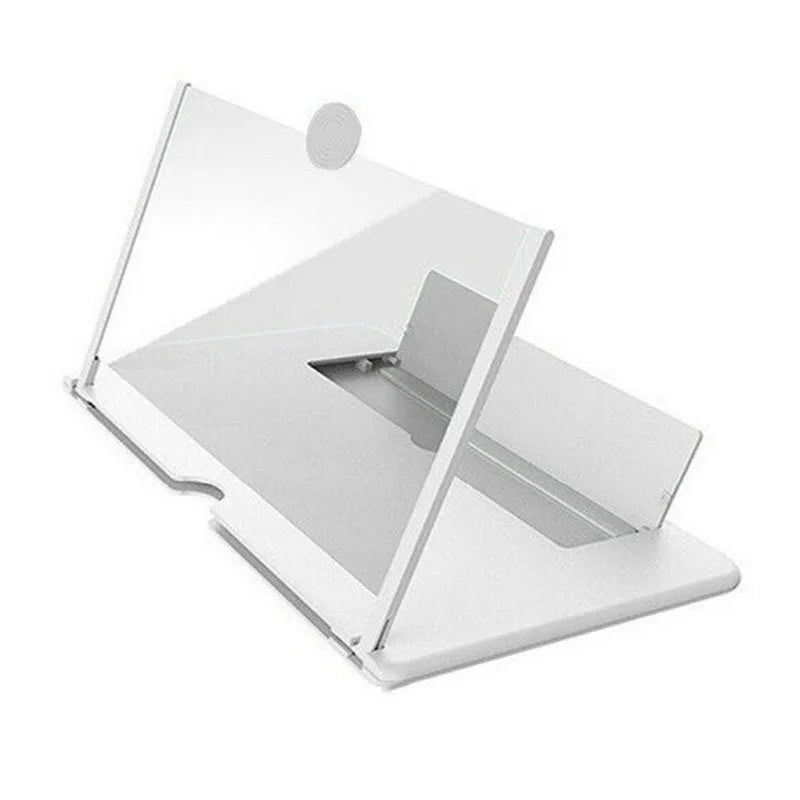 Pull-Out Phone Screen Amplifier 10 12 Inch 3D HD Video Magnifier with Anti-Blue Light Foldable Lazy Stand for All Smartphones