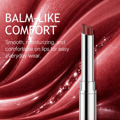 LANGMANNI 6 Colors Honey Pink Lipstick Waterproof Not Fading Sexy Nude Brown Lip Tint for Women Make Up Solid Lip Gloss Cosmetic