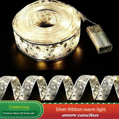 Christmas Tree Decorative Lamp Christmas Scene Layout Pendant Lighting Ribbon Luminous Ribbon LED Lighting Chain Ribbon Ornaments