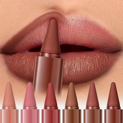 6-color mini lip liner and lipstick pencil, long-lasting waterproof 2-in-1 lip liner and lipstick, sexy matte finish. |...