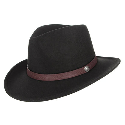 Autumn Winter Western Cowboy Hat for Men Women Wide Brim Fedora Jazz Hats Cowgirl Hat with Belt | Kimlud Outdoor Mid...