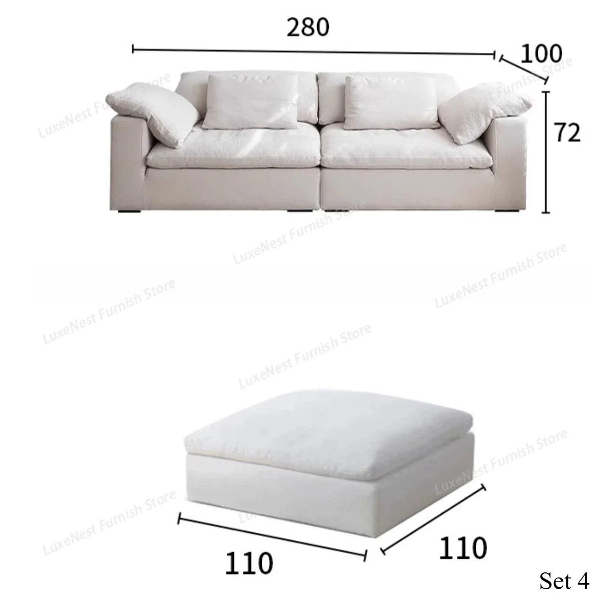 Modern Sectional Clearance Sofa Set Modular Couch for Living Room Office Home Office Apartment with Removable Bag Use...