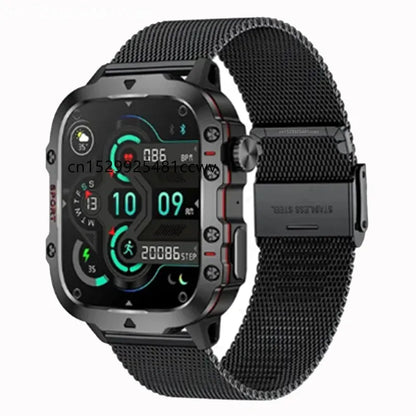 QX11 Smart Watch 1.96inch Large Screen HD Bluetooth Call SOS Voice Assistant Men Women Smartwatch Sports Fitness Tracker