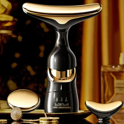 3 In 1 Facial Lifting Device Neck Facial Eye Massage Face Slimmer EMS Beauty Skin Tightening Wrinkle Anti Aging Face Massager