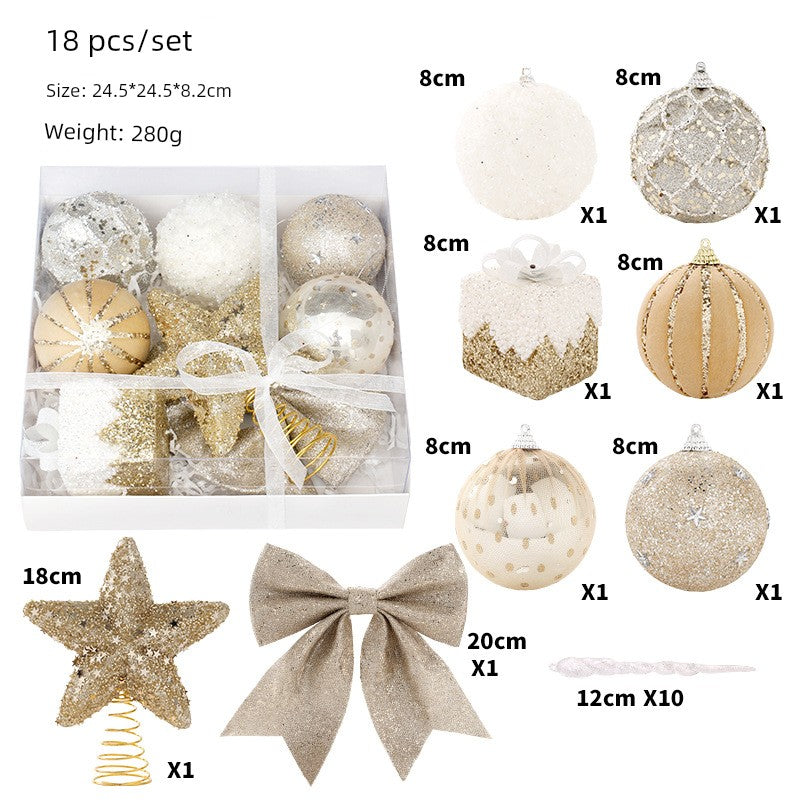 Christmas Tree Led Pendant Gilding Ribbon Christmas