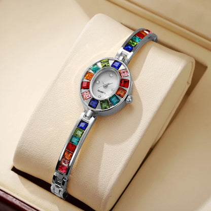 Luxury Rhinestone Women Watches Fashion Bracelet Band Ladies Quartz Watch Reloj Mujer Girls Clock Gift（Without Box） |...