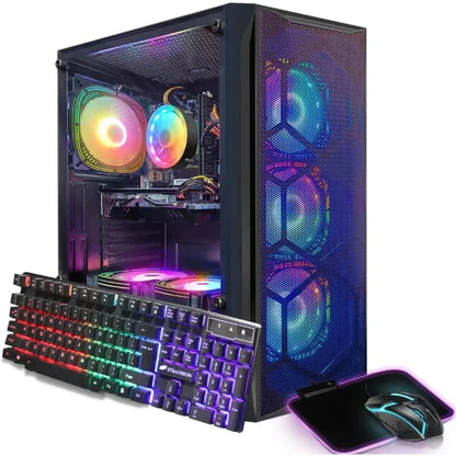 Radeon RX 580 8G GDDR5, Intel Core I7 Up To 3.9G, 16G RAM, 1T SSD, 600M WiFi, BT 5.0, RGB Fan X6, Windows 10 Home Towers - Kimlud