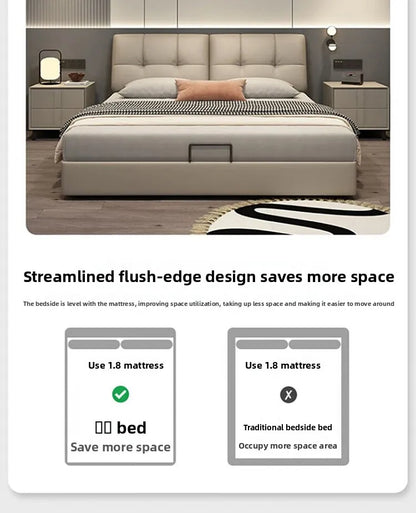 Soft package master bedroom, high-end and atmospheric storage with storage drawers, modern, simple and convenient double bed