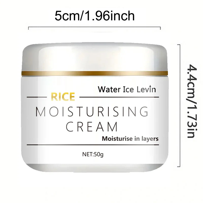 Rice Oil Moisturizing Cream Contains Pure Natural Ingredients, Effectively Moisturizes and Smoothes the Skin, Is Easy to Absorb and Is Non-Greasy, Suitable for All Skin Types - Kimlud