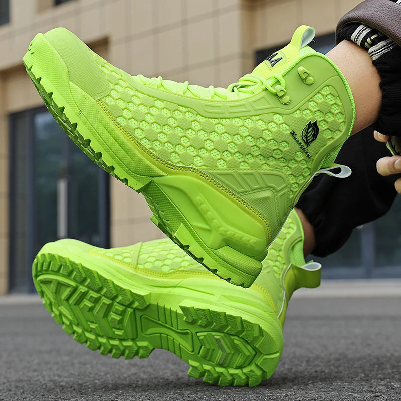 Men's Winter Boots Warm Waterproof Non-Slip Plush Sneakers Shoes - Winter Slippers Male Tenis Boots