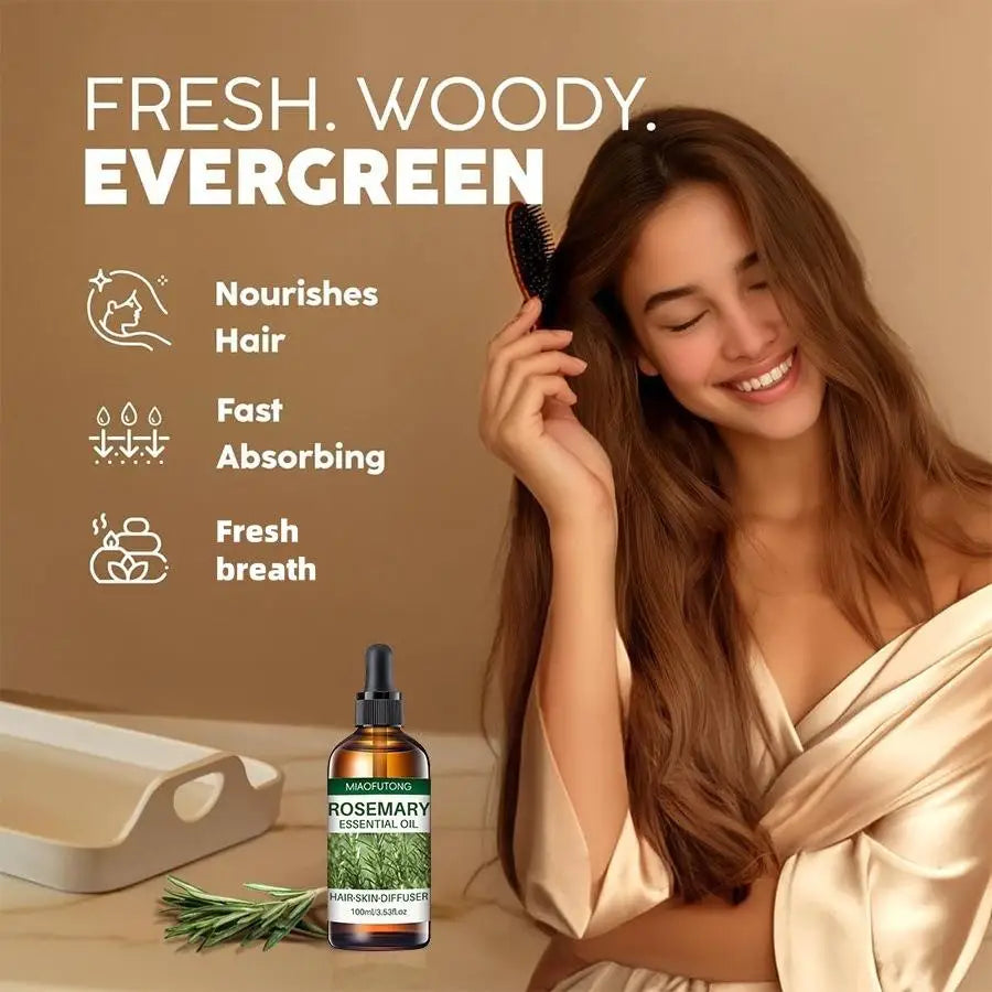 Rosemary Oil for Hair Growth,Rosemary Hair Growth Oil,Hair Strengthening Serum for Dry Damaged Hair Loss Treatment &...