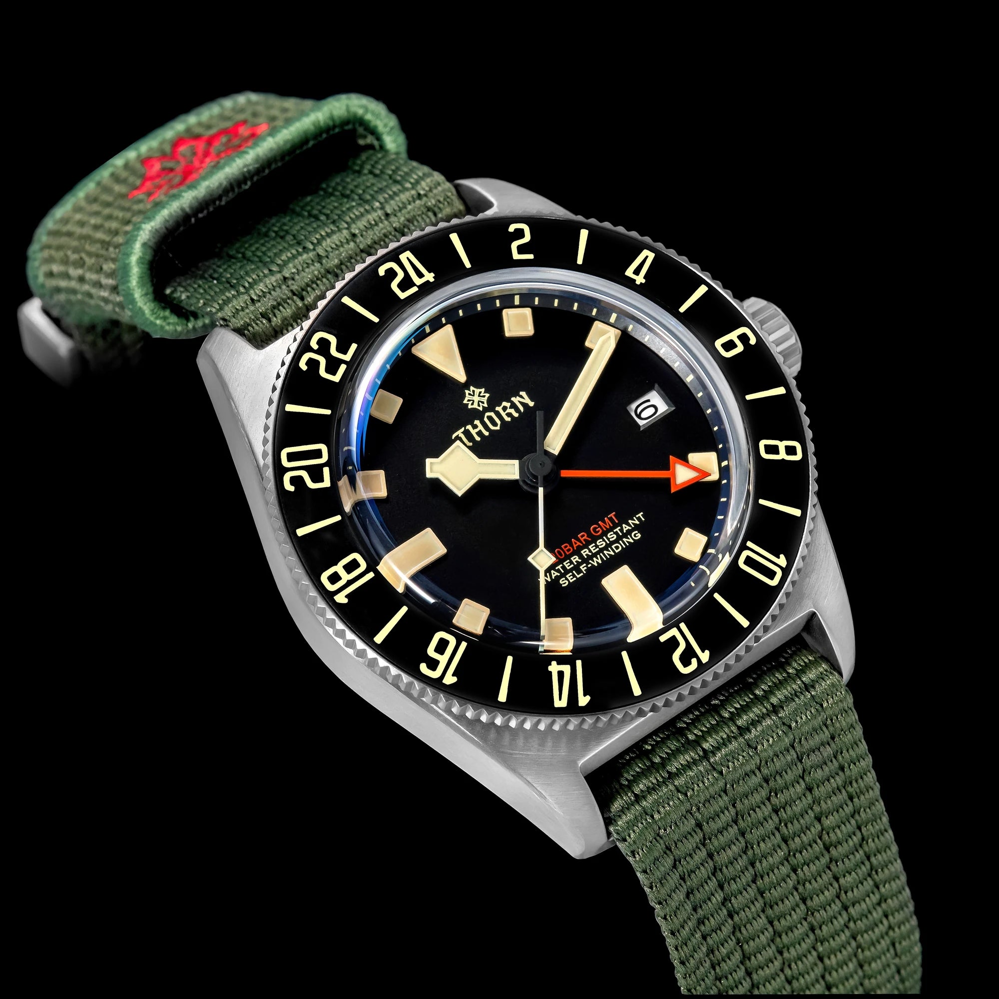 New THORN T020 Titanium GMT Watch FXD Diving 42mm NH34 Automatic Mechanical Movement Sapphire Luminous 200M Dive Men...
