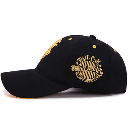 Totem Embroidered Baseball Cap Fashion Men Women Caps Spring And Summer Snapback Hip Hop Hat Adjustable Flame Sun Shading Hats - Kimlud