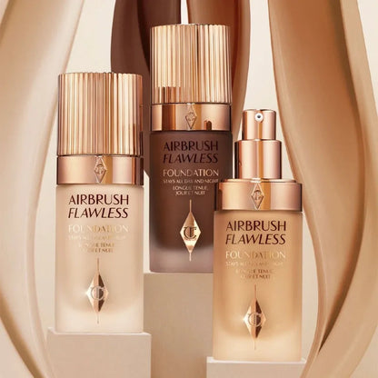 Charlotte Tilbury Liquid Foundation Super Grinding Bottle Oil Control Skin Beautifying Waterproof Sweat-proof Anti...