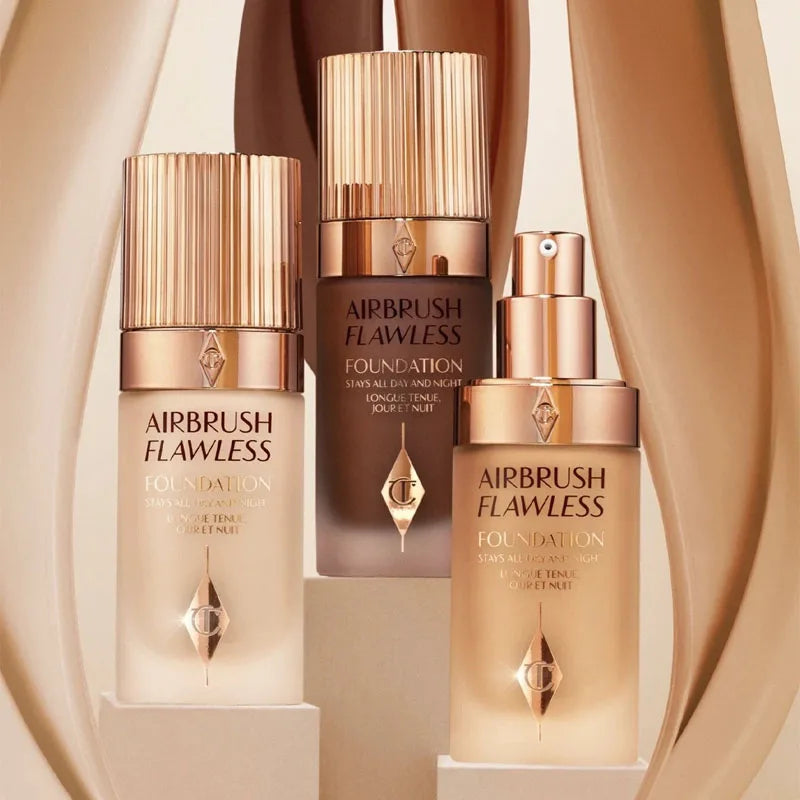 Charlotte Tilbury Liquid Foundation Super Grinding Bottle Oil Control Skin Beautifying Waterproof Sweat-proof Anti...
