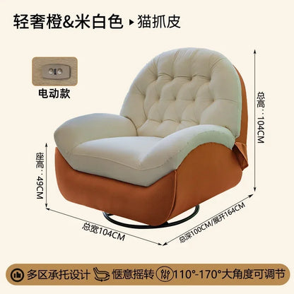 Multifunctional space lazy sofa cabin rocking chair home living room light luxury Nordic electric single recliner