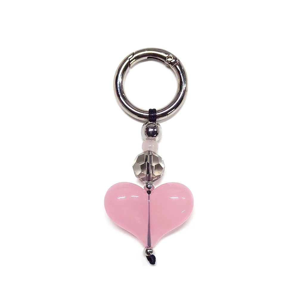 HERLOOK Y2K Bohemian Bag Charm for Women Red Heart Colorful Beads Chakra Energy Healing Pendant Fashion Jewelry Gift...