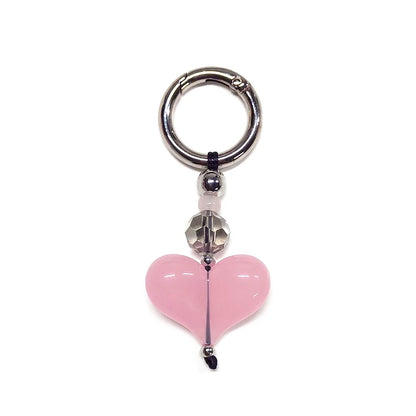 HERLOOK Y2K Bohemian Bag Charm for Women Red Heart Colorful Beads Chakra Energy Healing Pendant Fashion Jewelry Gift...
