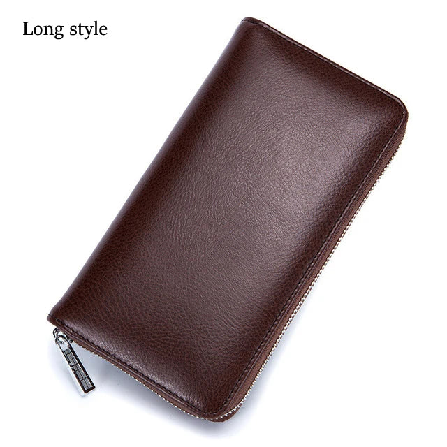 Women Wallets Long Genuine Leather Purses RFID Anti Theft Money Bag For Women Phone Purse Large Capacity Card Holders Carteras