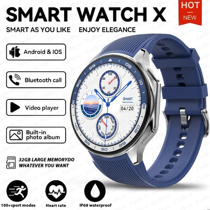 2025 OPPO New Watch X High-end Business Watch 32GB Large Memory Smartwatch Men's Sports Waterproof Smart Watch Watch IOS
