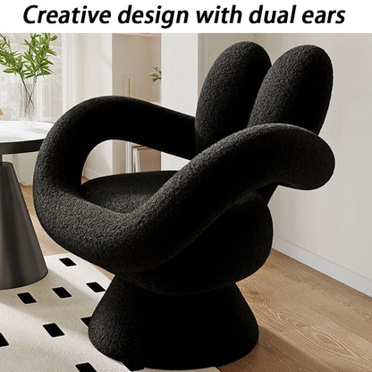 Luxury Design Balcony Living Room Chair Swivel Single Relaxing Sofa Chair Backrest Dresser Vanity Nordic Armchairs Living Chairs - Kimlud