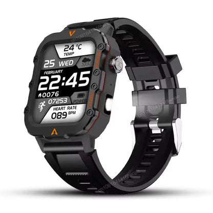 2025 Military Smartwatch GPS Men Flashlight Waterproof Outdoor Sports Tracker HD Bluetooth Calls Smart Watch New For Android IOS
