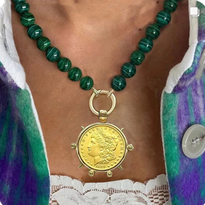 pearl Vintage horse coin Pendant Choker Clavicle Chain Necklace For Women Girl Punk Collares Aesthetic Jewelry Gifts |...
