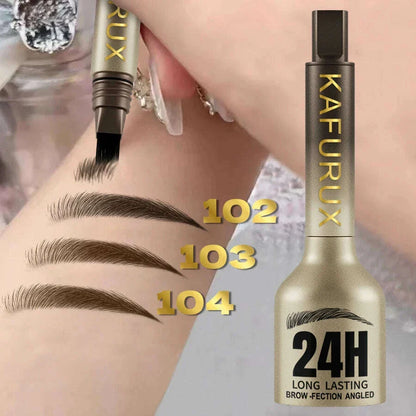 3D Dye Eyebrow Pencil Hairling Anti-smudge Waterproof Long Lasting Black Brown Large Brush Natural Wild Eyebrow Enhancers Cream