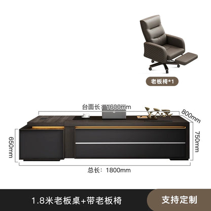 Designer Chinese Boss Table Simple Modern Chinese Reception Drawers Desks Cabinet Conference Unusual Bureau Meuble Furniture - Kimlud