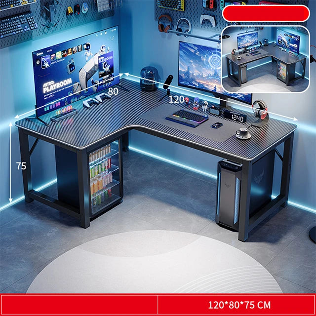 Home office computer table l shape desk gaming