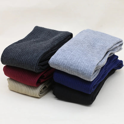 Women's Winter High Stockings Warm over Knee Soft Wool Stockings Cotton Striped Long Socks Thigh Stocking Lolita Thick Warm Sock - Kimlud