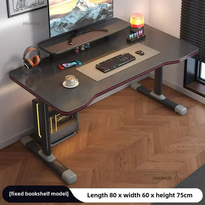 High-end Desktop Computer Desks Home Office Furniture Simple Gaming Desk Student Study Table Workbench Liftable Computer Table J - Kimlud