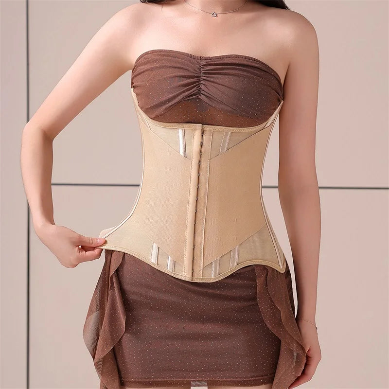 MiiOW U-shaped Waist Trainer Corset Women Buttoned Shapers Breast Lifted Waist Trainer Steel Bone Slimming Woman Body...