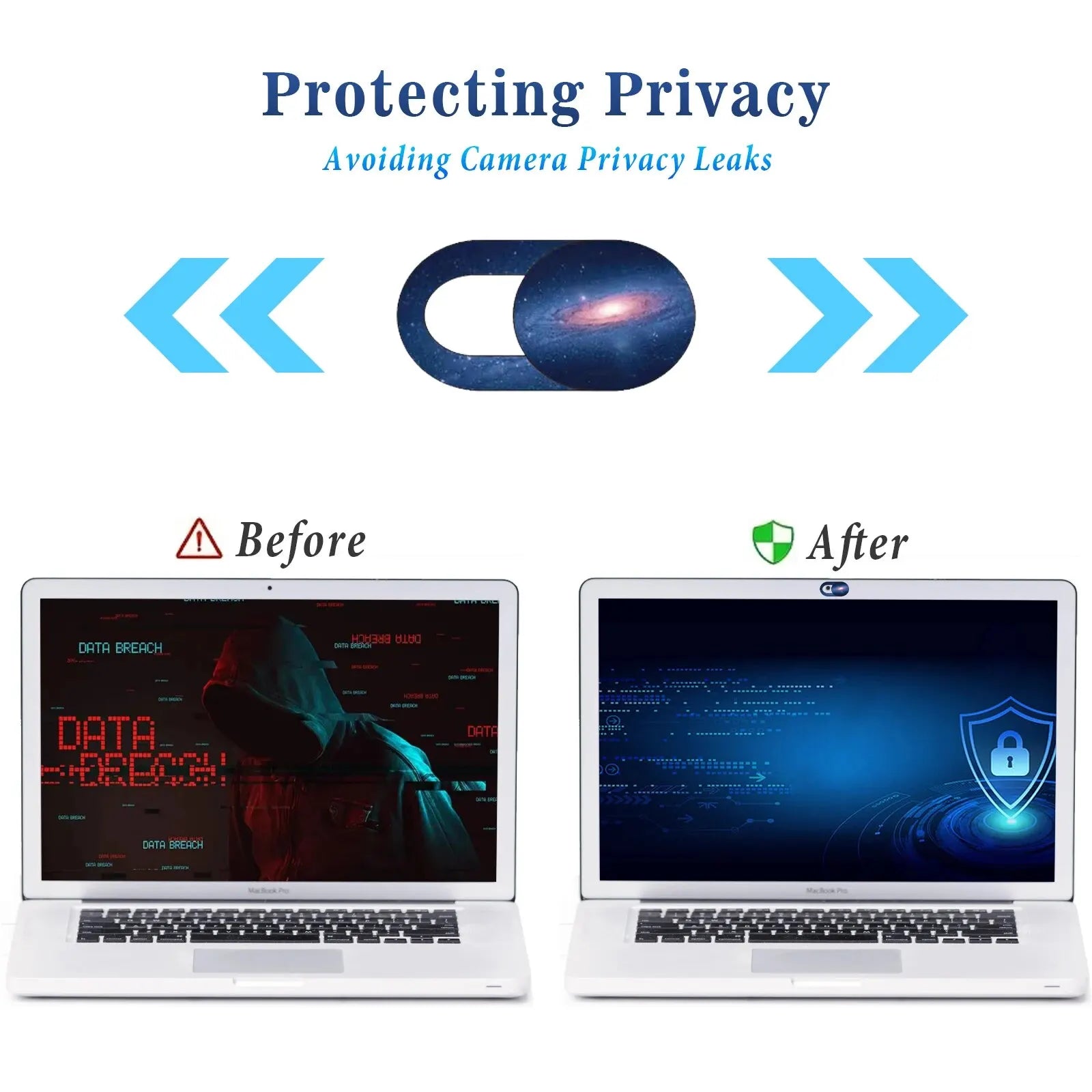 2/4/6pcs Webcam Cover Slide, Ultra-Thin Camera Cover for Laptop, MacBook,PC,Cell Phone, Protect Your Privacy and Security.