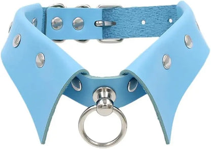 Gothic Leather Choker Necklaces Black Punk Nightclub Jewerly Accessories for Women Girlfriend