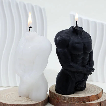 Male Styling Aromatherapy Candle Body Ornament Birthday Candles Aromatherapy Candle Gift m