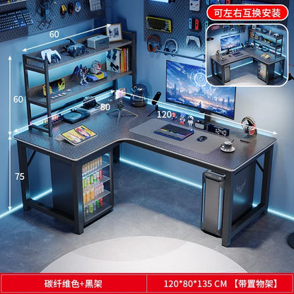 Study Storage Computer Desks Gaming Reading Pc Ergonomic Table Keyboard Notebook Accessories Mesas De Computador Home Furniture - Kimlud