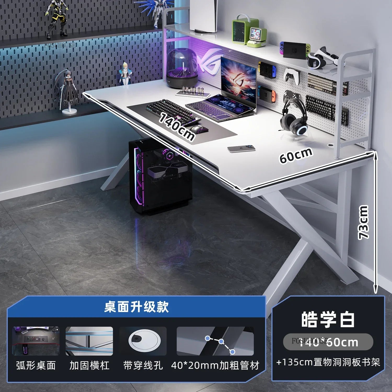 Modern Simple Wooden Computer Desks Bedroom Office Desks Home Student Reading Desk Desktop Internet Cafe E-sports Gaming Tables - Kimlud
