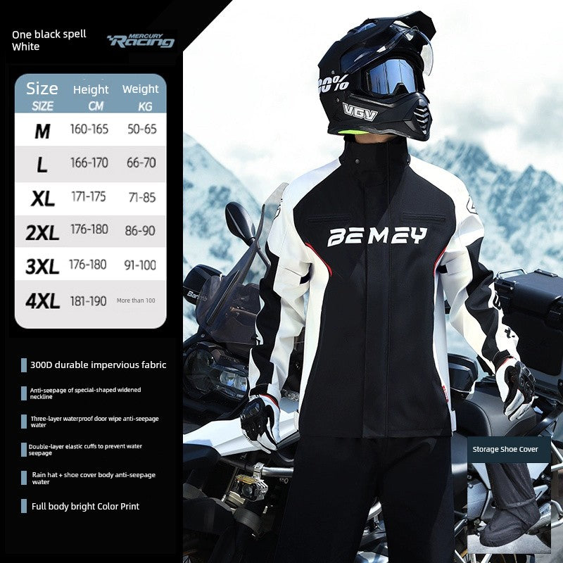 BMEI Motorcycle Raincoat Cycling Clothes Suit Rain-Proof Special Adult Rain-Proof Split Men's Take-out Rider