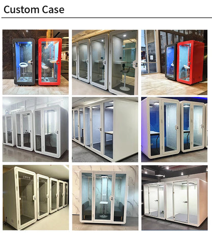 Wholesale Manufacturer Detachable Sound Insulation Silent Booth Freely Assemble For Independent Private Office Space