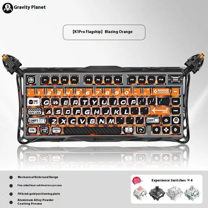 Gravastar 75k1pro Mechanical Keyboard Wireless Gaming Esports Professionali Keyboard Aluminum Customization Computer...