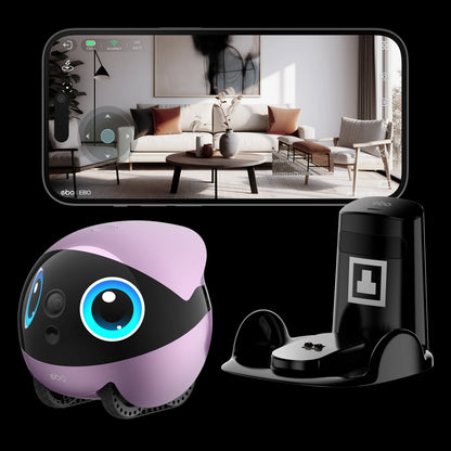 EBO AIR 2 PLUS Intelligent Pet Companion Robot, 3k Camera, Video Call and AI Artificial Intelligence Patrol Function - Kimlud